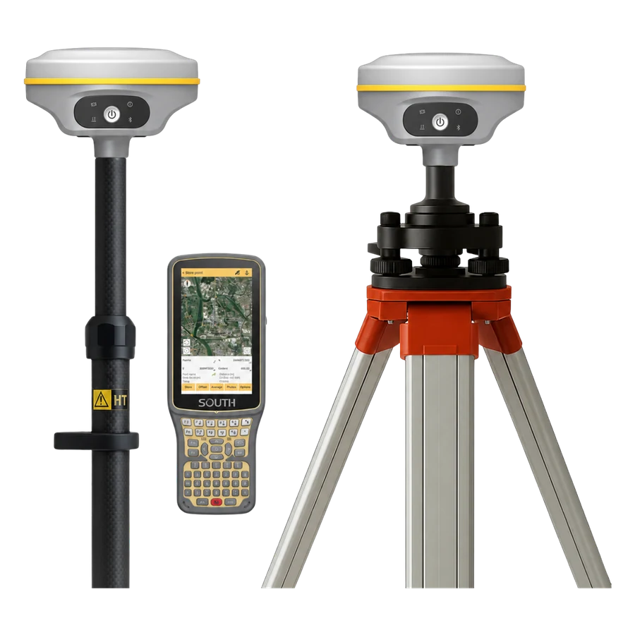 Combo GNSS South: dos receptores G7Q base y móvil con colectora H6 — Top Tek México